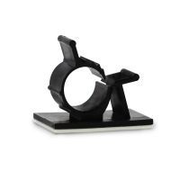 Zelfklevende kabelbeugel 10/13mm zwart 50 stuks