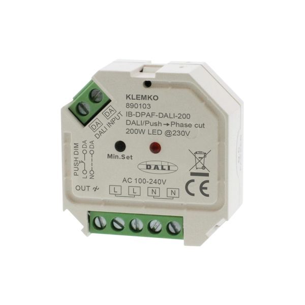 Lumiko Inbouw dimmer DALI fase afsnijding, 1-200W LED, puls / DALI | 890103