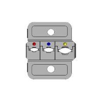 Wezag inzetmatrijs voor geïsoleerde kabelschoenen, 0,5 - 6,0mm², met locator