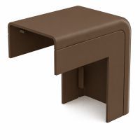 Canalit buitenbocht met bodemstuk voor Systeem25 leidingkoker 25x13mm bruin RAL8028 - 2 stuks | 933021