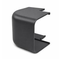 Canalit ronde buitenbocht voor leidingkanaal airco en warmtepomp antraciet grijs RAL7016 125x75mm - 10 stuks zonder folie | 941579-B