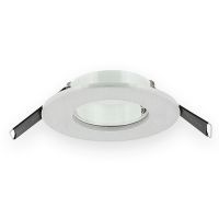 Verona inbouwarmatuur, rond, 1voudig, 80mm, aluminium