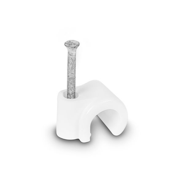 Spijkerclip 8/10mm wit 100 stuks