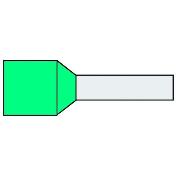 Klemko geïsoleerde adereindhuls 0,34 mm² afwijkende kleur turkoois penlengte 8mm 500 stuks | 726006