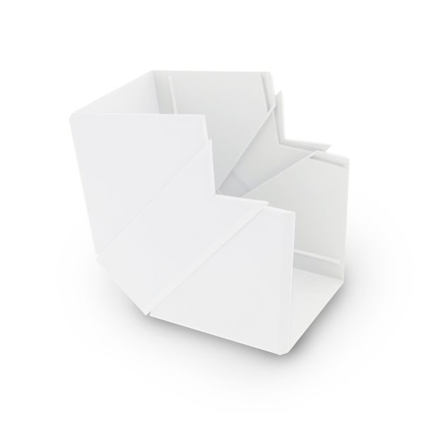 Buitenhoek 60x40mm wit
