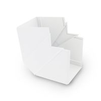 Buitenhoek 60x40mm wit