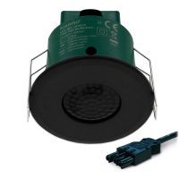 Lumiko aanwezigheidssensor plafond PIR, 2000W, 7M, 40m2, Zwart - stekerbaar Wieland