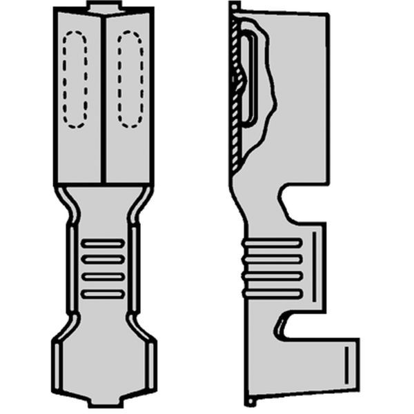 F-krimp Ongeïsoleerde Rondstekerhuls 4mm voor kabel 0,5-1,5