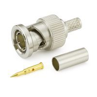 Klemko BNC 75 ohm kabeldeel male recht krimp kabel 6 mm | 183102