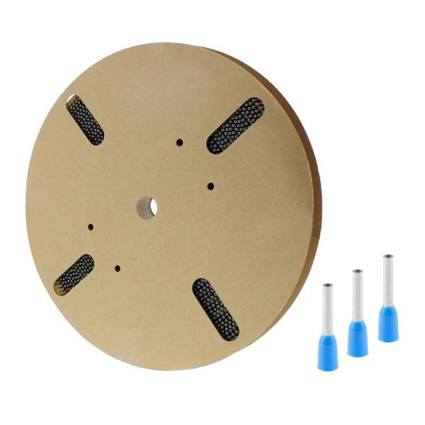 Klemko geïsoleerde adereindhuls lichtblauw 0,75 mm² penlengte 8mm standaard kleur op spoel 4000 stuks | 728405