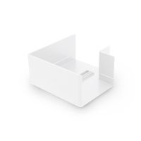 Vlakhaakstuk 90x60mm wit