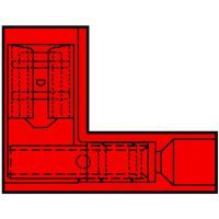Klemko haakse vlakstekerhuls geïsoleerd 6,3mm voor 0,5-1,5 mm² | 156146