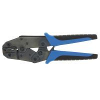 Bluegrip sperkrimptang voor geïsoleerde haakse (flag) kabelschoenen 0,5 t/m 2,5 mm²