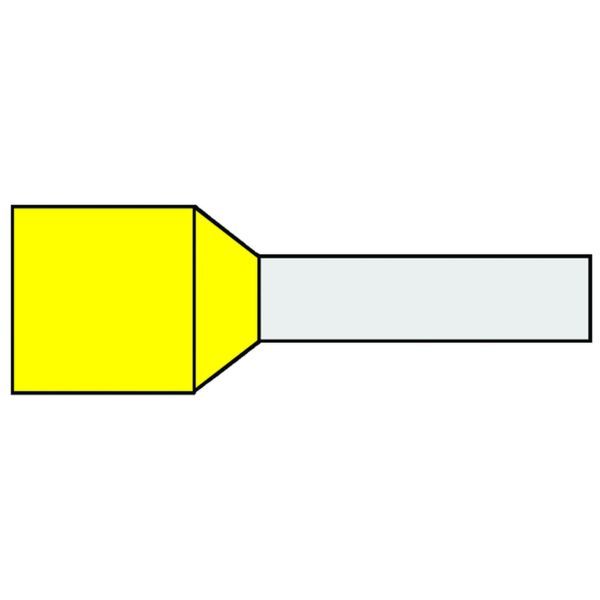 Klemko geïsoleerde adereindhuls 150 mm² afwijkende kleur geel penlengte 32mm 25 stuks | 726137