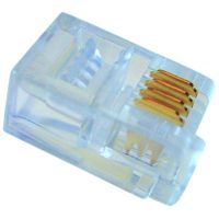 Klemko RJ10 connector 4p4c rond massieve kabel | 183242