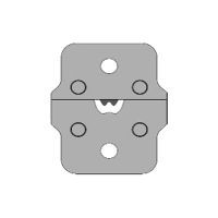 Wezag inzetmatrijs voor ongeïsoleerde ringkabelschoenen, 10mm²