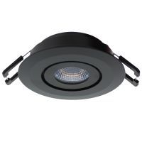 Siena COB richtbare LED spot zwart 3,1W, 350mA 2700K
