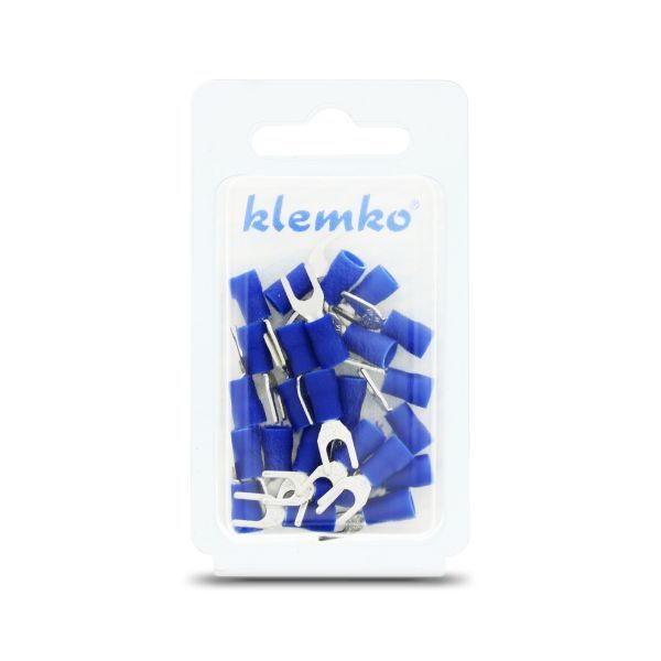 Klemko blister geïsoleerde vorkkabelschoen M4 1,5-2,5mm² PVC | 170640