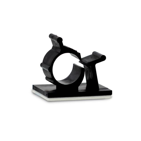 Zelfklevende kabelbeugel 8/10mm zwart 50 stuks