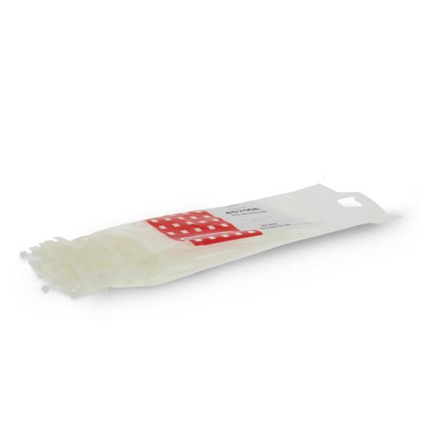 Bundelband met label 200 x 2,5mm transparant 100 stuks