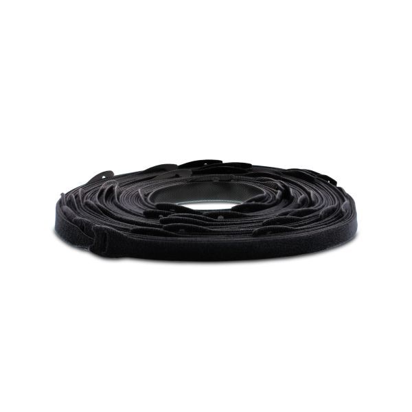 Klittenband bundelband 20x200mm zwart
