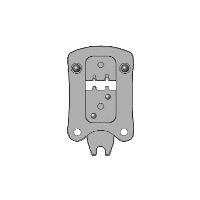Inzetmatrijs voor ongeïsol. kabelschoenen F krimp 0,5-6mm², CSV10