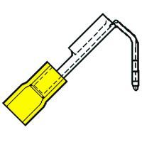 Nylon Geïsoleerde Vlakstekerhuls+tab 6,3mm voor 4,0-6,0 mm²