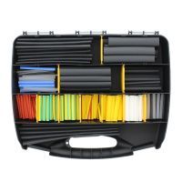 Klemko slagvaste kunststof kist gevuld met stukjes krimpkous | 910045