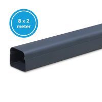Leidingkanaal airco 90x65mm, grijs RAL7016, 8x2 mtr, Doos