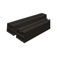 Kunststof opstelbalken 1000x90x80 zwart