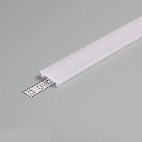 Profiel afdekking F klik opaal, 2 meter