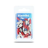 Klemko blister geïsoleerde vlakstekerhuls met tab 6,3mm super pidg 0,5-1,5mm² PVC | 170120