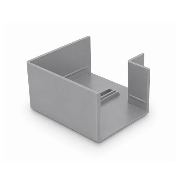 Canalit vlakhaakstuk voor M5 kabelkanaal 60x60mm grijs