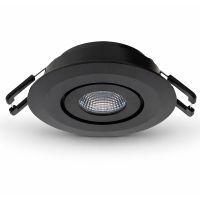 Lumiko Siena COB richtbare LED spot zwart 3,1W, 350mA, 3000K