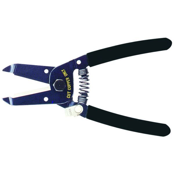 Kabelschaar voor bandkabel tot 13 mm breedte en koperdraad