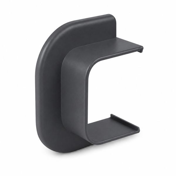 Canalit plafond/wand eindstuk voor leidingkanaal airco en warmtepomp antraciet grijs RAL7016 125x75mm | 941379
