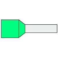 Klemko geïsoleerde adereindhuls 0,34 mm² afwijkende kleur turkoois penlengte 8mm 500 stuks | 726006