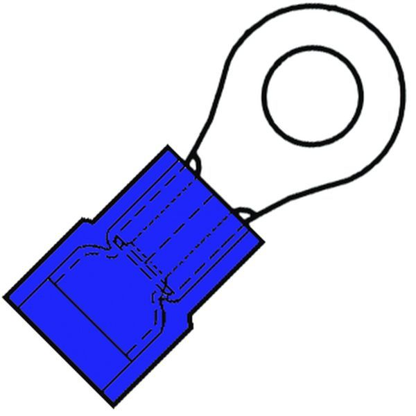 Klemko ringkabelschoen M4 geïsoleerd voor 1,5-2,5 mm² SuperPidg | 156445