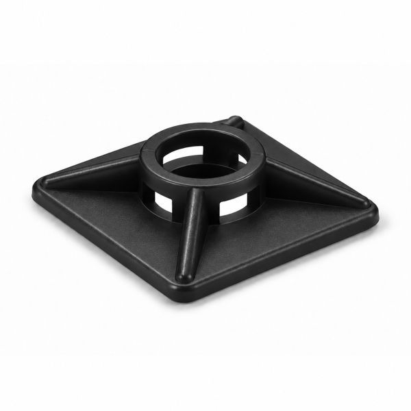 Mepac plakzadel 27x27mm zwart 100 stuks | 452135
