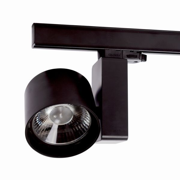 B-Railspot zwart, 26W, 2800 lumen, dim to warm, 30°, dimbaar