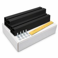 Canalit opstelbalken kunststof 450x100x100 zwart compleet | 943200