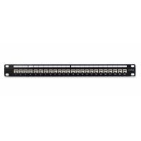 Klemko patchpaneel 19inch – 24 poorten Cat6A afgeschermd gebogen | 183454