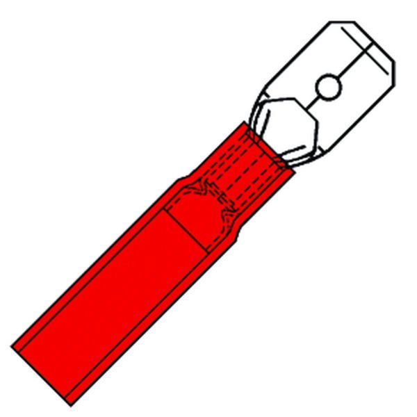 Waterdichte Föhnvlaksteker 6,3x0,8mm voor 0,5-1,5 mm²