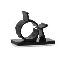 Zelfklevende kabelbeugel 13/16mm zwart 50 stuks