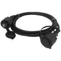 Klemko Patchkabel RJ45 Cat6 5 meter IP67 zwart 5 stuks | 182502