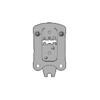 Inzetmatrijs voor ongeïsol. Vlak-steker/huls 2,8mm breed, CSV10