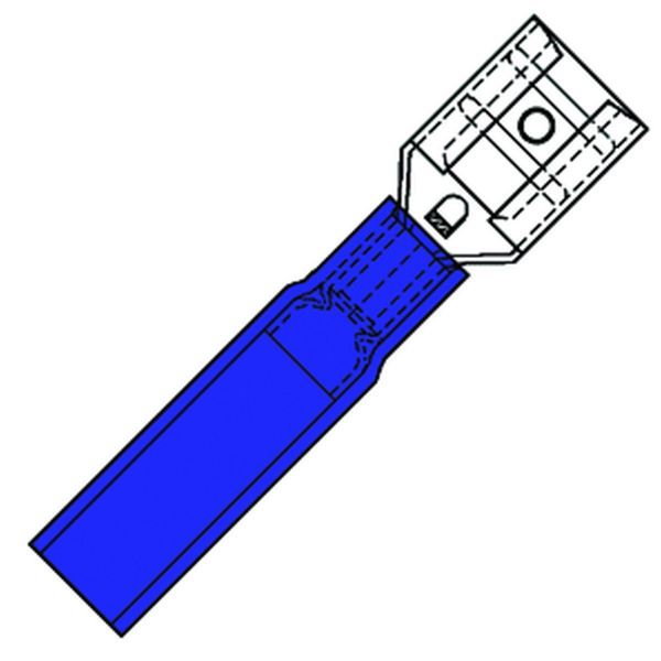 Waterdichte Föhnvlakstekerhuls 6,3x0,8mm voor 1,5-2,5 mm²