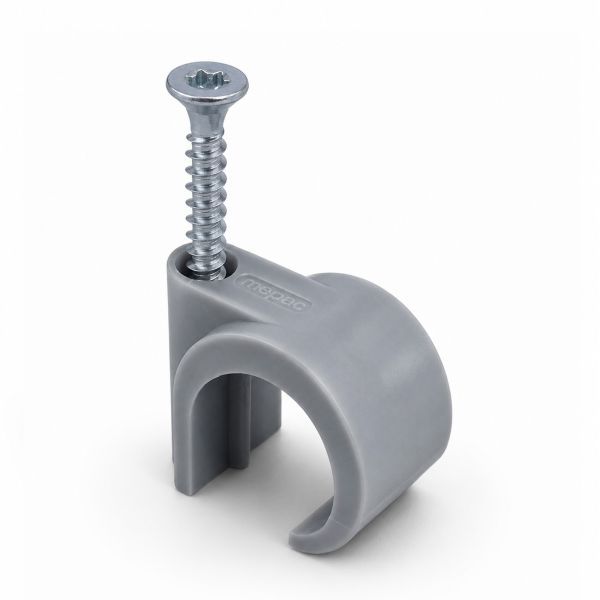 Mepac flexbuis schroefclip gecentreerde rib grijs 16-19mm 100 stuks | 421282