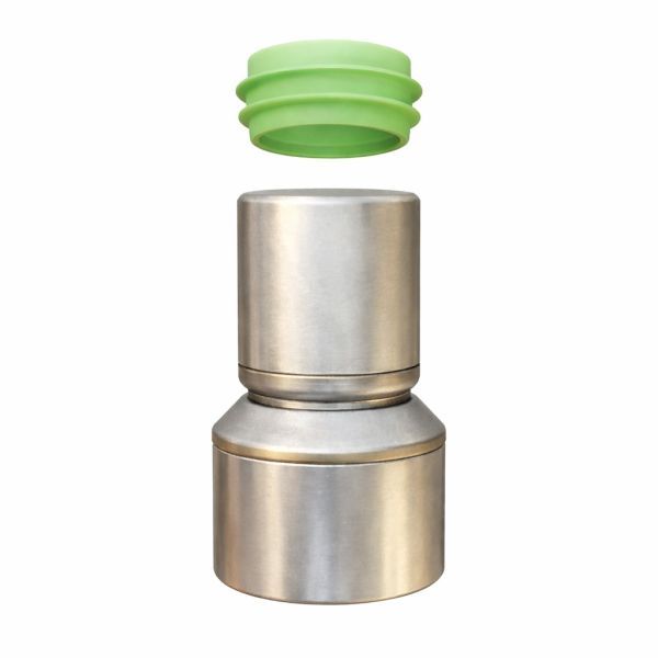 Adapter INOX CE DL RVS D60-80mm  voor DL60 slangen (groene afdichting)