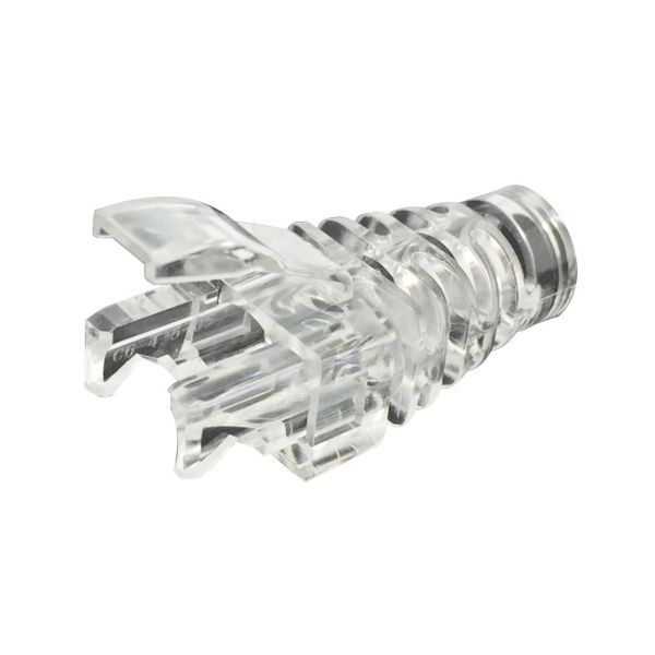 Klemko RJ45 tule 6.5mm, transparant, compacte uitvoering - schuift in connector | 183443